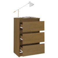 vidaXL Bedside Cabinet Honey Brown 15.7