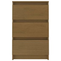 vidaXL Bedside Cabinets 2 pcs Honey Brown Solid Wood Pine