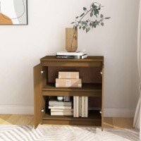 vidaXL Side Cabinet Honey Brown 23.6