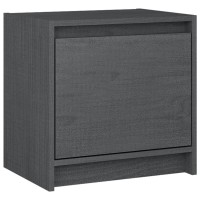 vidaXL Bedside Cabinet Gray 15.7