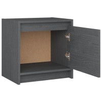 vidaXL Bedside Cabinet Gray 15.7