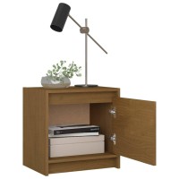 vidaXL Bedside Cabinets 2 pcs Honey Brown 15.7