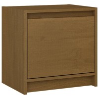 vidaXL Bedside Cabinets 2 pcs Honey Brown 15.7