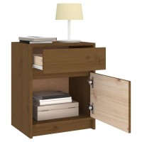 vidaXL Bedside Cabinets 2 pcs Honey Brown 15.7