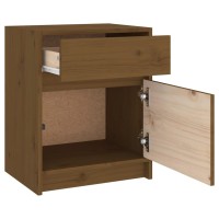 vidaXL Bedside Cabinets 2 pcs Honey Brown 15.7