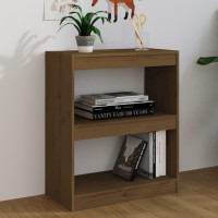 Vidaxl Book Cabinetroom Divider Honey Brown 23.6X11.8X28.1 Wood Pine