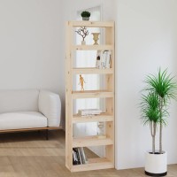 Vidaxl Book Cabinetroom Divider 23.6X11.8X78.5 Solid Wood Pine