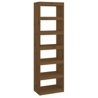 Vidaxl Book Cabinet/Room Divider Honey Brown 23.6X11.8X78.5 Wood Pine