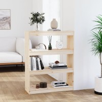 Vidaxl Book Cabinet/Room Divider 31.5X11.8X40.7 Solid Wood Pine