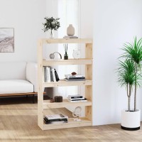 Vidaxl Book Cabinetroom Divider 31.5X11.8X53.3 Solid Wood Pine