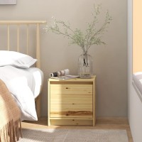 Vidaxl Bedside Cabinet 15.7X12X15.7 Solid Firwood