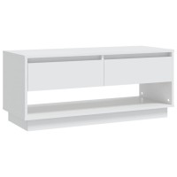 Vidaxl Tv Cabinet White 40.2X16.1X17.3 Engineered Wood