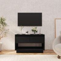 Vidaxl Tv Cabinet Black 27.6X16.1X17.3 Engineered Wood