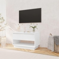 Vidaxl Tv Cabinet High Gloss White 27.6X16.1X17.3 Engineered Wood
