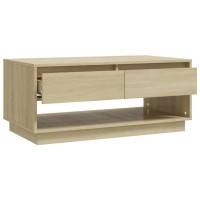 Vidaxl Coffee Table Sonoma Oak 40.4X21.7X17.3 Engineered Wood