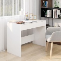 Vidaxl Desk White 39.8X19.7X30.1 Engineered Wood