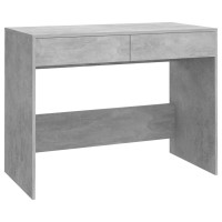 Vidaxl Desk Concrete Gray 39.8X19.7X30.1 Engineered Wood