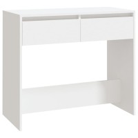 Vidaxl Console Table White 35X16.1X30.1 Engineered Wood