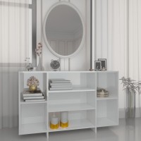 Vidaxl Sideboard High Gloss White 47.2X11.8X29.5 Engineered Wood