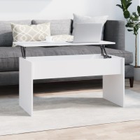 Vidaxl Coffee Table White 40.2X19.9X20.7 Engineered Wood