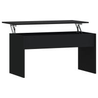 Vidaxl Coffee Table Black 40.2X19.9X20.7 Engineered Wood