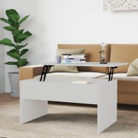 Vidaxl Coffee Table White 31.5X19.9X16.3 Engineered Wood