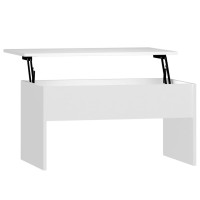 Vidaxl Coffee Table White 31.5X19.9X16.3 Engineered Wood