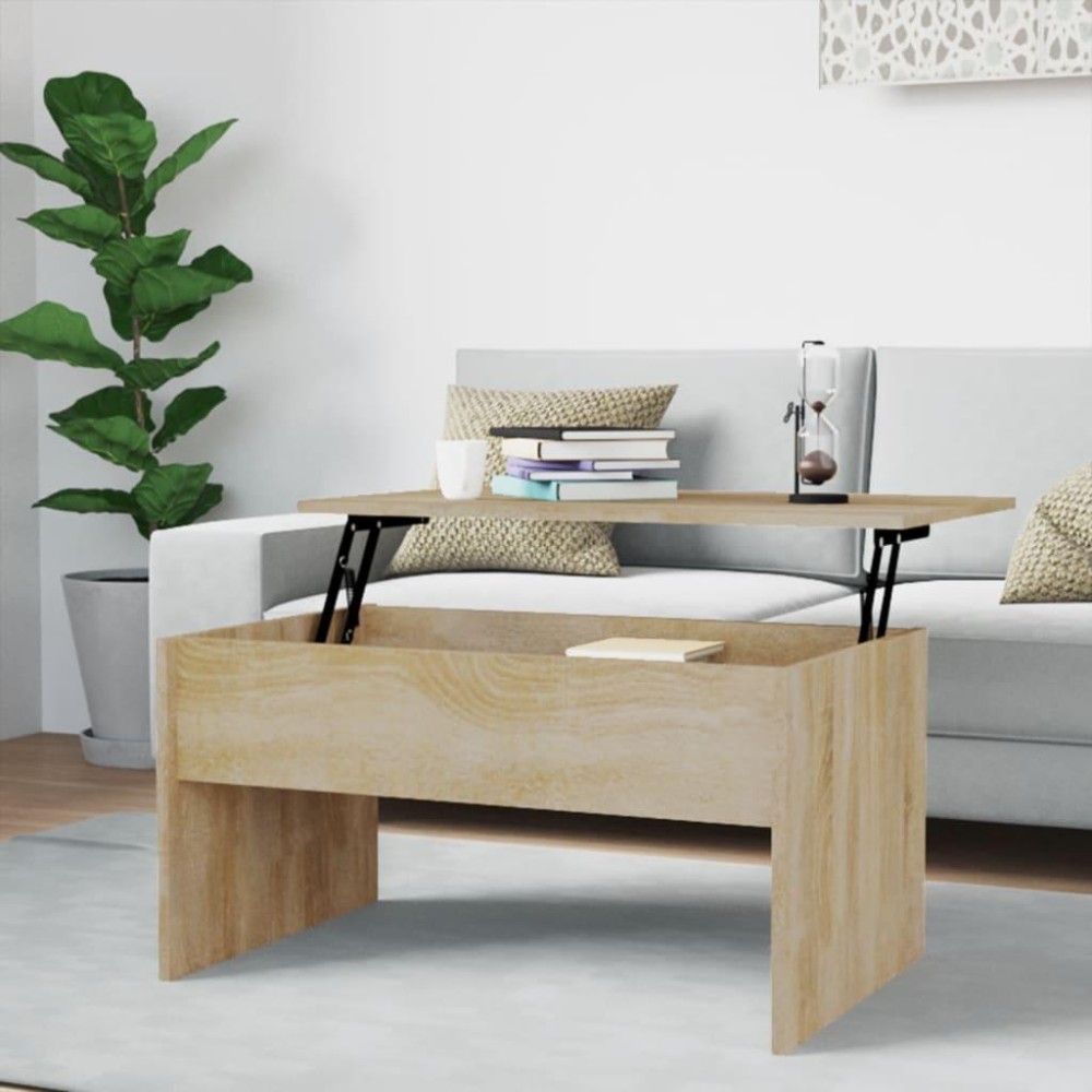 Vidaxl Coffee Table Sonoma Oak 31.5X19.9X16.3 Engineered Wood