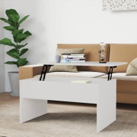 Vidaxl Coffee Table High Gloss White 31.5X19.9X16.3 Engineered Wood