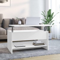 Vidaxl Coffee Table White 31.5X19.7X15.7 Engineered Wood