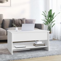 Vidaxl Coffee Table White 31.5X19.7X15.7 Engineered Wood