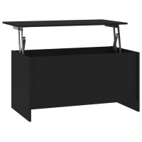 Vidaxl Coffee Table Black 40.2X21.9X20.7 Engineered Wood