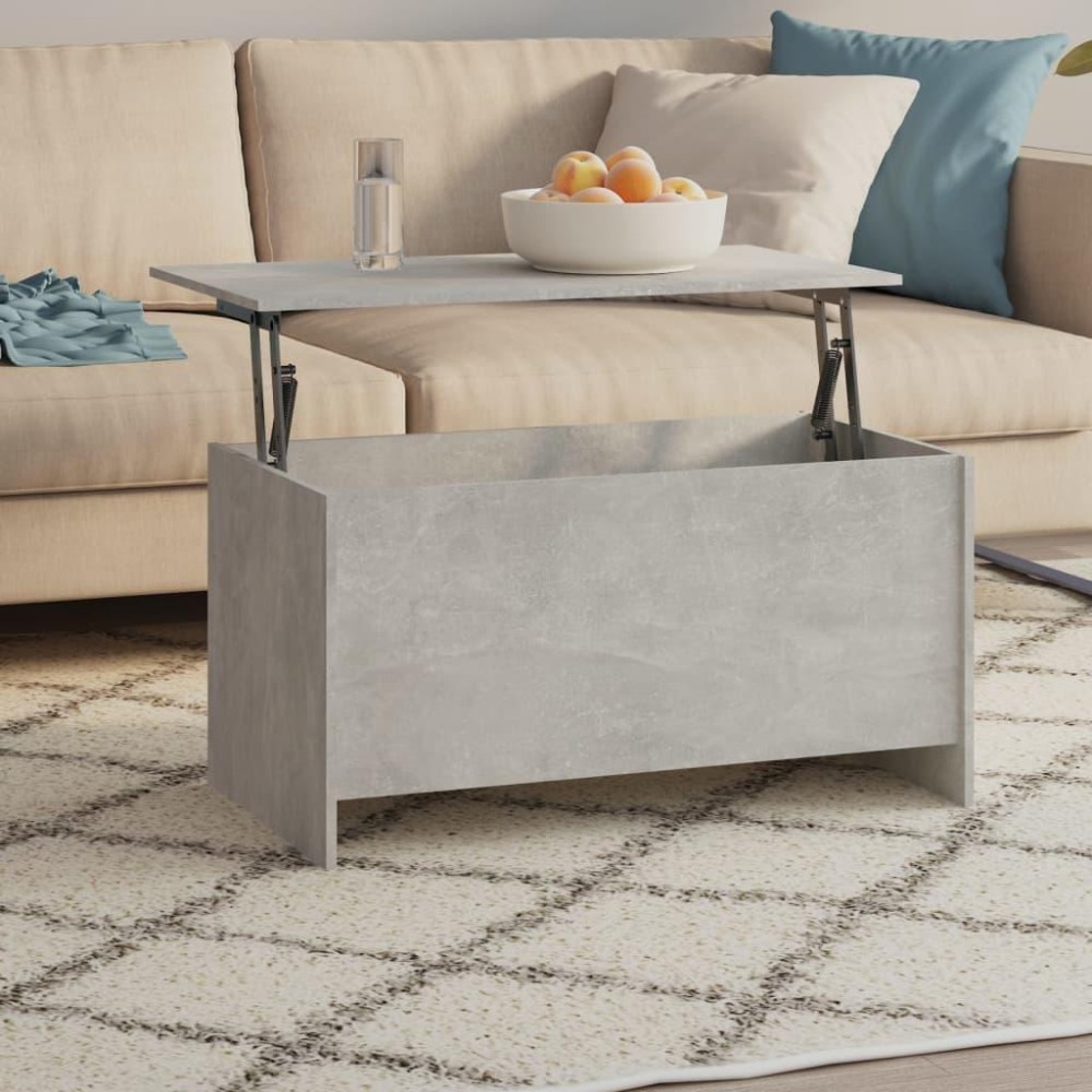 Vidaxl Coffee Table Concrete Gray 40.2X21.9X20.7 Engineered Wood