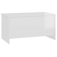 Vidaxl Coffee Table High Gloss White 40.2X21.9X20.7 Engineered Wood