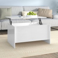 Vidaxl Coffee Table High Gloss White 31.5X21.9X16.3 Engineered Wood