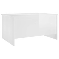 Vidaxl Coffee Table High Gloss White 31.5X21.9X16.3 Engineered Wood