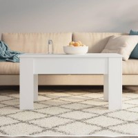Vidaxl Coffee Table White 39.8X19.3X20.5 Engineered Wood
