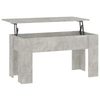 Vidaxl Coffee Table Concrete Gray 39.8X19.3X20.5 Engineered Wood