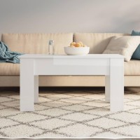 Vidaxl Coffee Table High Gloss White 39.8X19.3X20.5 Engineered Wood