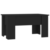 Vidaxl Coffee Table Black 31.1X19.3X16.1 Engineered Wood