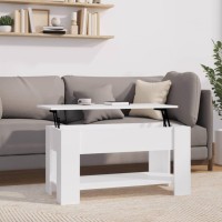 Vidaxl Coffee Table White 39.8X19.3X20.5 Engineered Wood