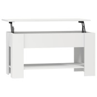 Vidaxl Coffee Table White 39.8X19.3X20.5 Engineered Wood