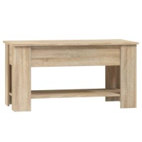 Vidaxl Coffee Table Sonoma Oak 39.8X19.3X20.5 Engineered Wood