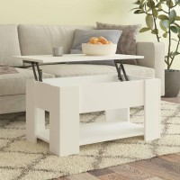 Vidaxl Coffee Table White 31.1X19.3X16.1 Engineered Wood
