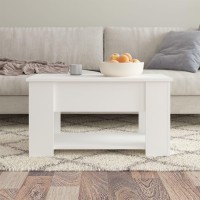 Vidaxl Coffee Table White 31.1X19.3X16.1 Engineered Wood