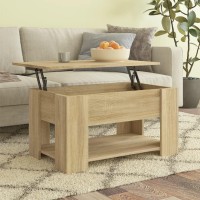 Vidaxl Coffee Table Sonoma Oak 31.1X19.3X16.1 Engineered Wood
