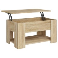 Vidaxl Coffee Table Sonoma Oak 31.1X19.3X16.1 Engineered Wood