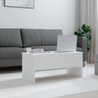 Vidaxl Coffee Table White 40.2X19.9X18.3 Engineered Wood