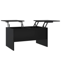 Vidaxl Coffee Table Black 31.5X19.7X16.7 Engineered Wood