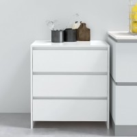 Vidaxl Sideboard High Gloss White 27.6X16.1X29.5 Engineered Wood